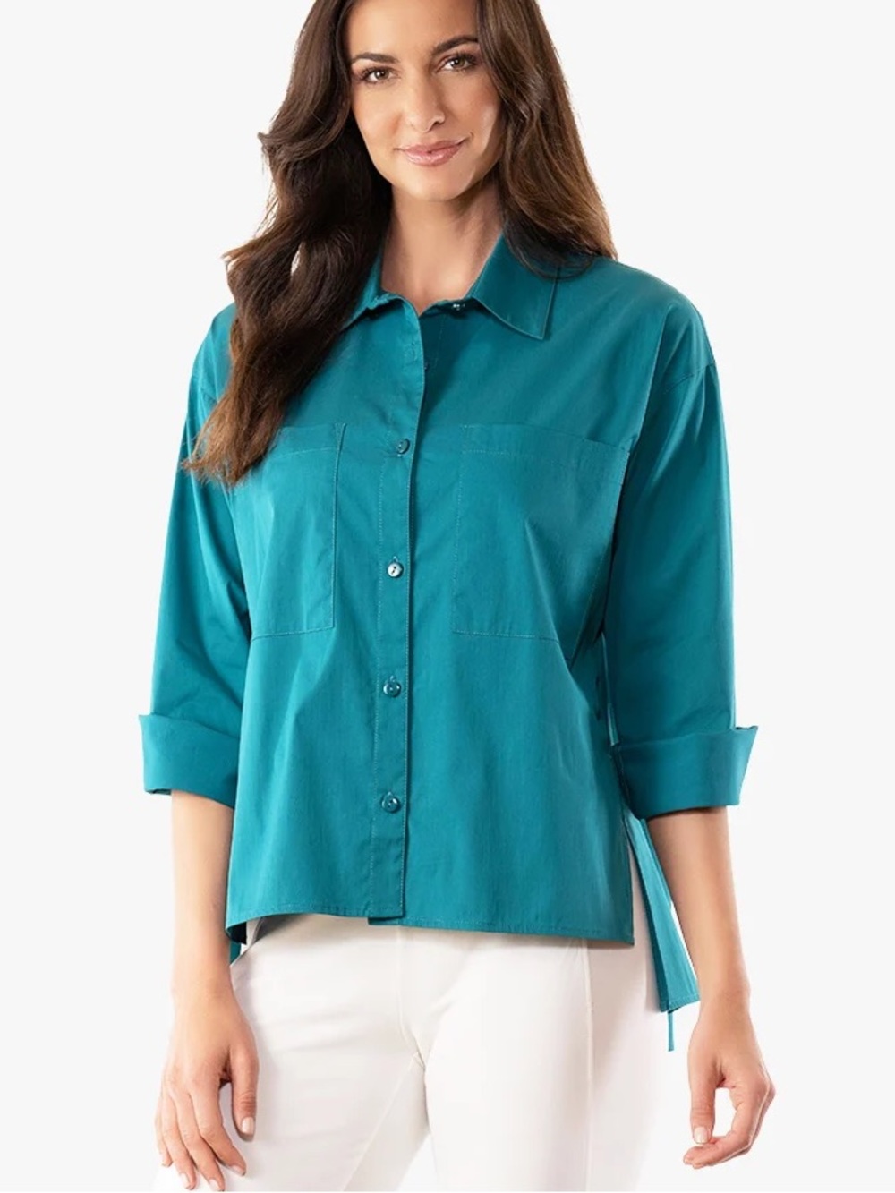 Stella Carakasi Wear Anywhere Shirt In Peacock Womens Size S/M